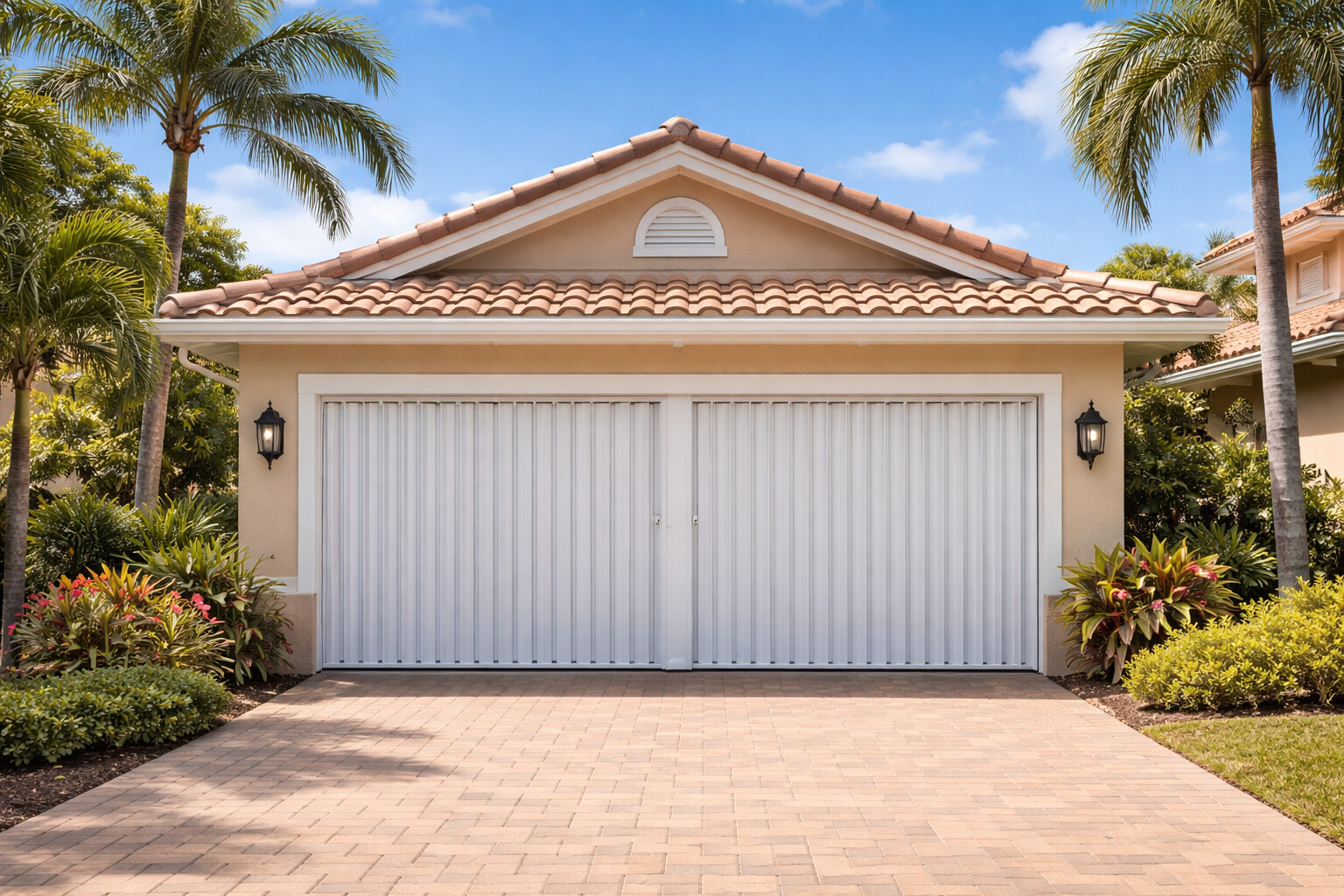 Motorized screens for garages and carports
